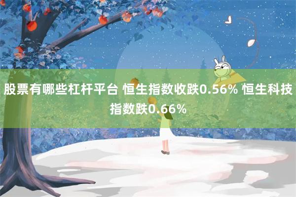股票有哪些杠杆平台 恒生指数收跌0.56% 恒生科技指数跌0.66%