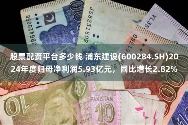 股票配资平台多少钱 浦东建设(600284.SH)2024年度归母净利润5.93亿元，同比增长2.82%