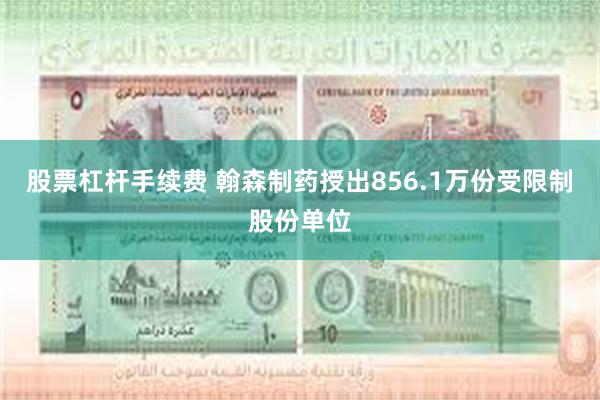 股票杠杆手续费 翰森制药授出856.1万份受限制股份单位