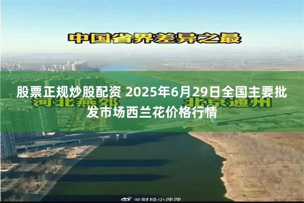 股票正规炒股配资 2025年6月29日全国主要批发市场西兰花价格行情